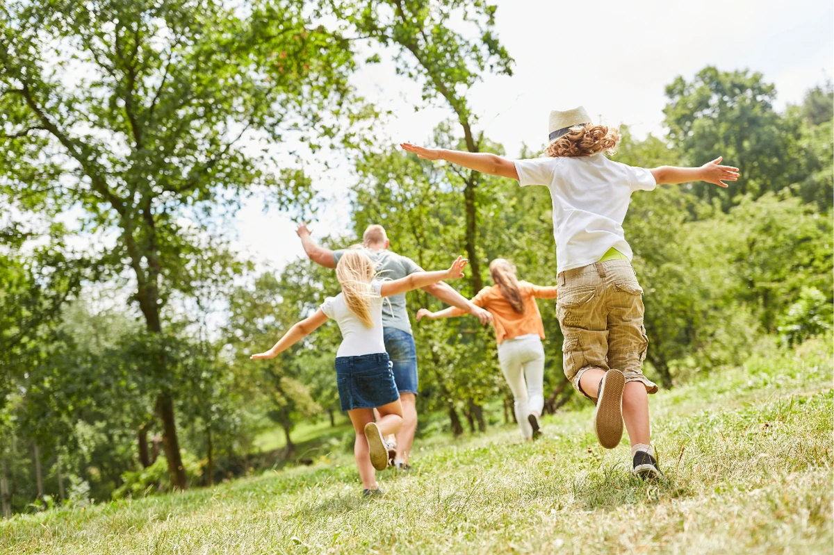 Children playing outdoors
